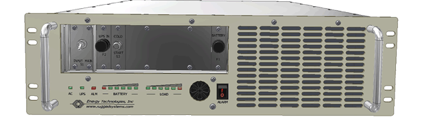 ETI0001-1008 Rugged COTS UPS Standard Front Panel Layout